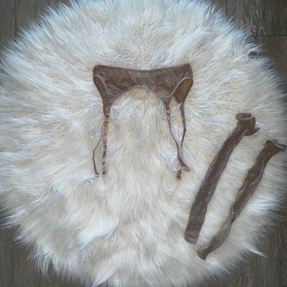 Sparkling Brown Women's Intimate Set